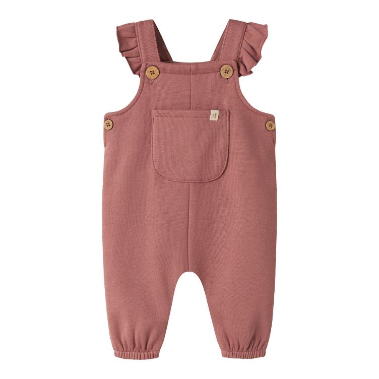 Lil’ Atelier BABY Sweat Overall Loose Fit – Withered Rose