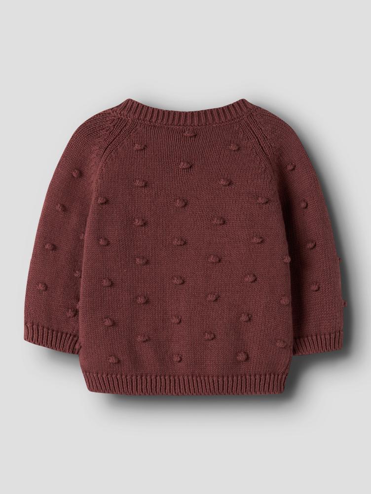 NAME IT Baby Strick Cardigan – Wild Ginger - 1