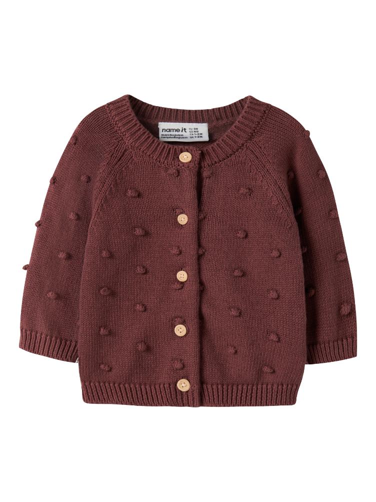 NAME IT Baby Strick Cardigan – Wild Ginger - 3