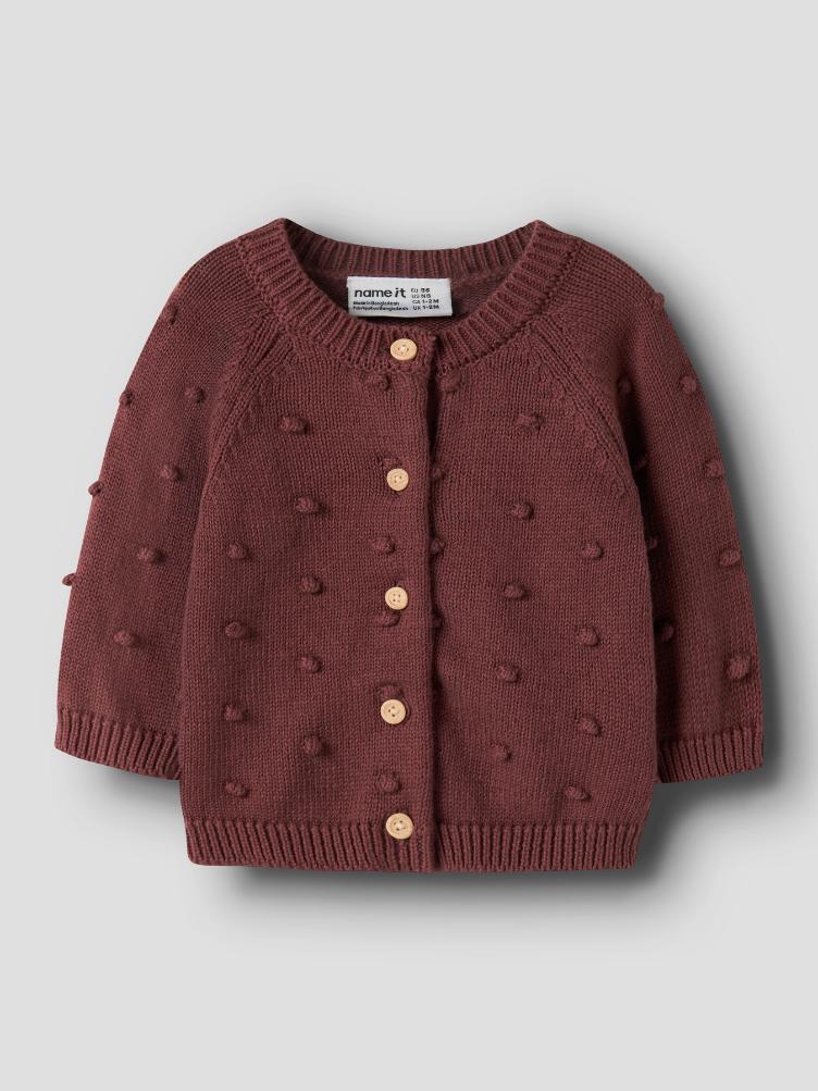 NAME IT Baby Strick Cardigan – Wild Ginger - 4