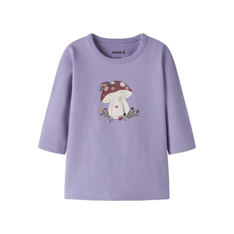 NAME IT Baby Langarmshirt – Heirloom Lilac