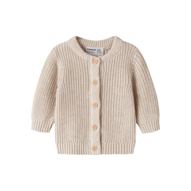 NAME IT Baby Strick Cardigan – Peyote Melange