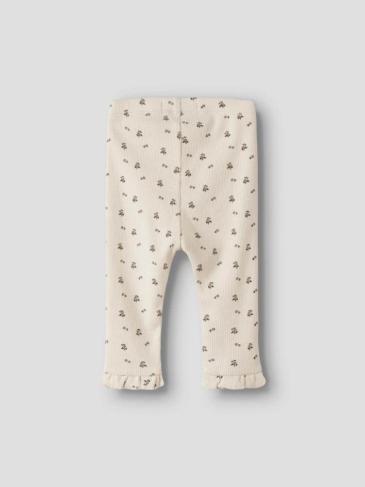 Lil’ Atelier Leggings – Turtledove Blue Flower - 1