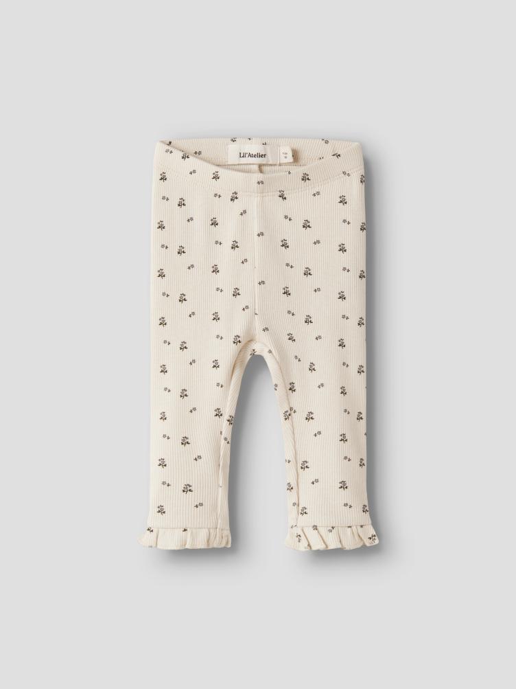 Lil’ Atelier Leggings – Turtledove Blue Flower - 3