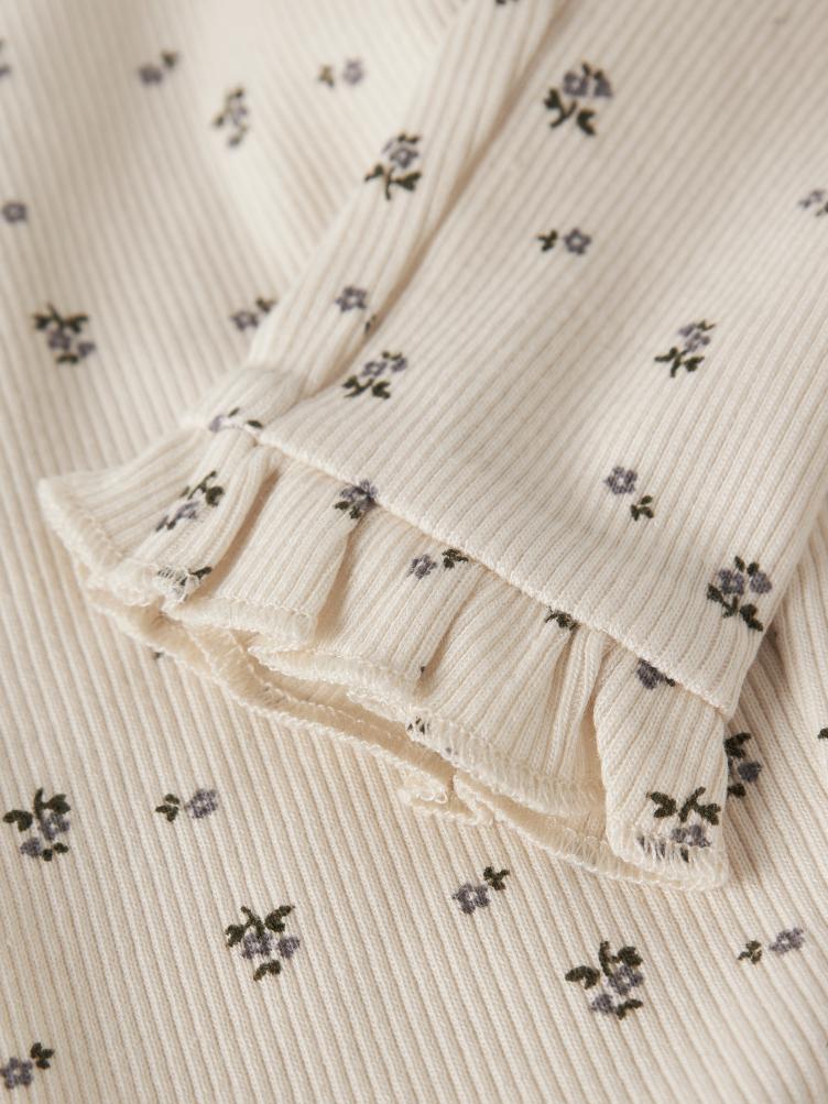 Lil’ Atelier Leggings – Turtledove Blue Flower - 0