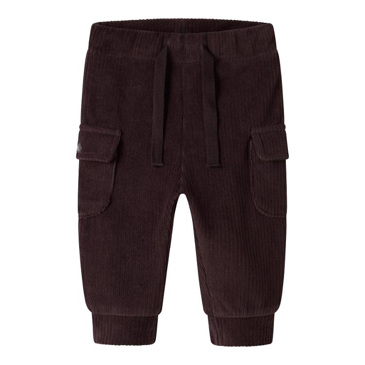 NAME IT Baby Velourhose – Chocolate Plum