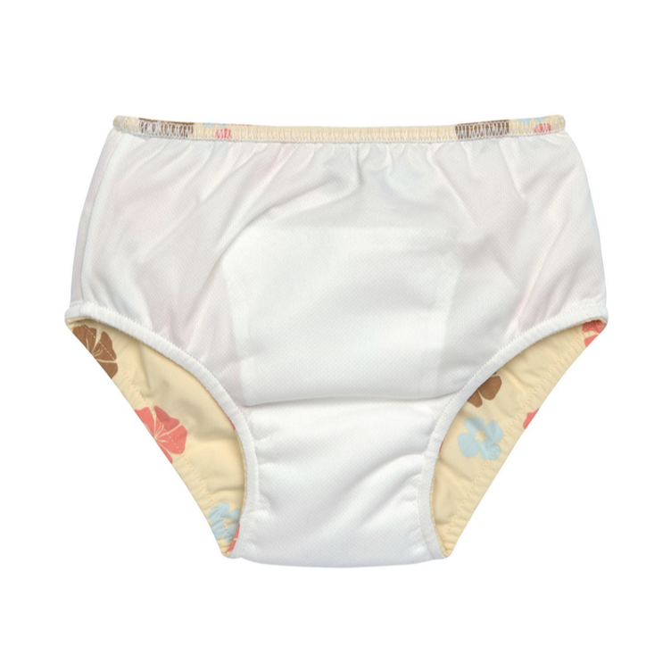 Lässig Baby Schwimmwindel - Blumen, Gelb - 4