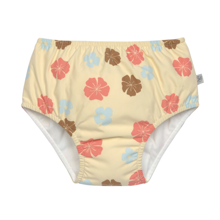 Lässig Baby Schwimmwindel - Blumen, Gelb