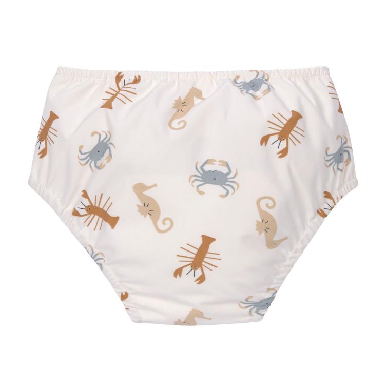Lässig Schwimmwindel Baby - Meerestiere, Weiß - 0