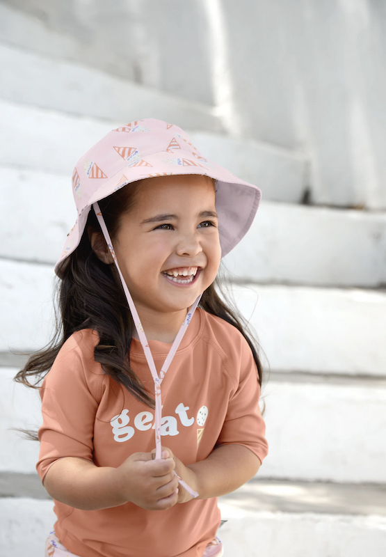 LÄSSIG Kinder UV Shirt Kurzarm – Braun - 3