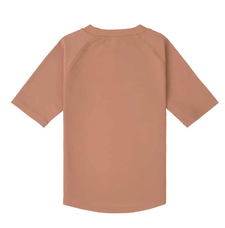 LÄSSIG Kinder UV Shirt Kurzarm – Braun - 0