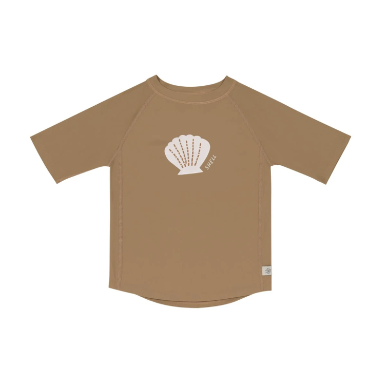 Lässig Kurzarm Shirt mit UV-Schutz Shell caramel