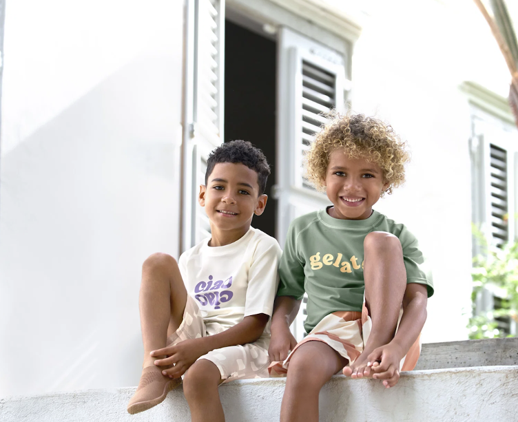 LÄSSIG Kinder UV Shirt Kurzarm – Grün - 3