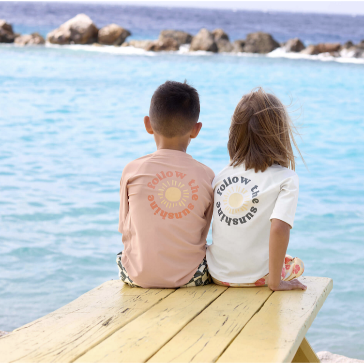 UV Shirt Kurzarm - Sonne, Weiss - 2