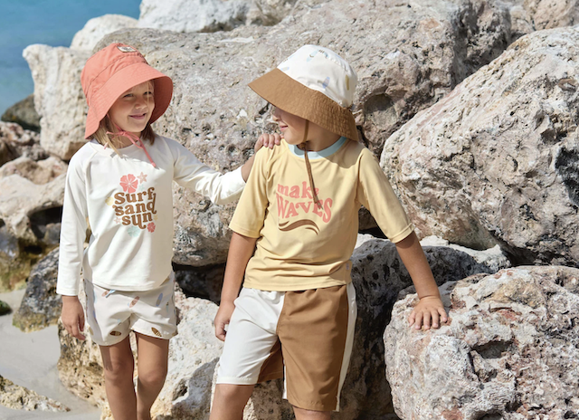 LÄSSIG Kinder Fischerhut UV 80 – Surfboard/See Salt - 6