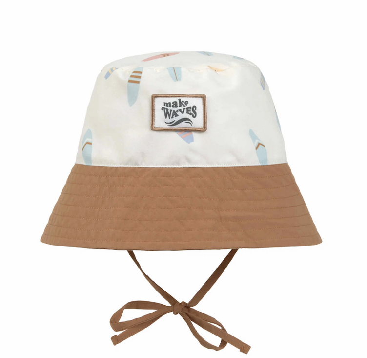 LÄSSIG Kinder Fischerhut UV 80 – Surfboard/See Salt - 1
