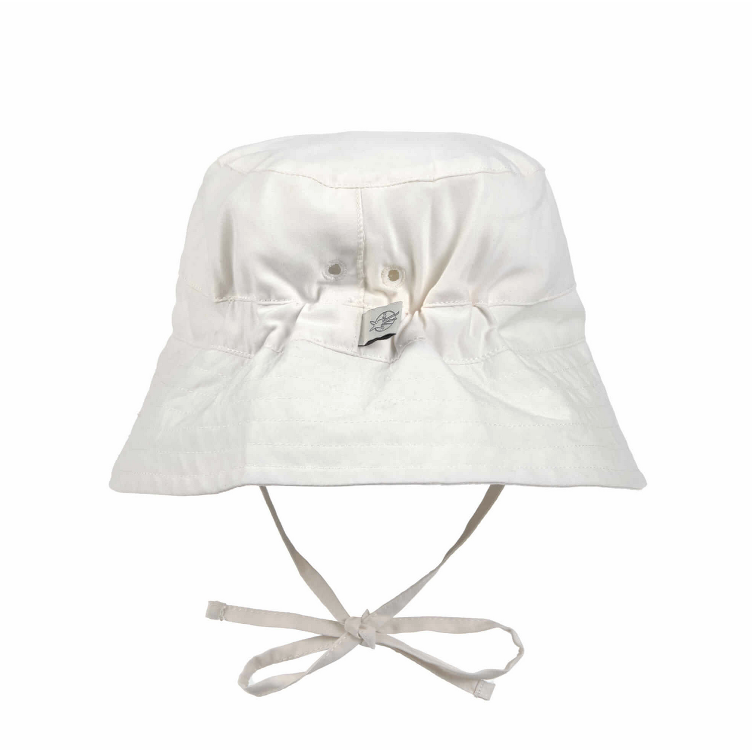 Lässig Sonnenhut mit UV Schutz -Wellen, Weiss - 0
