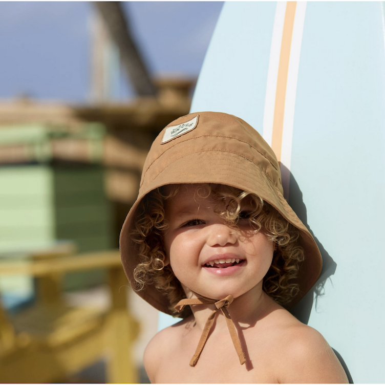 Lässig Sonnenhut mit UV Schutz - Almond