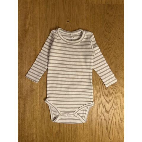 Pre-Loved Body von Name It | Weiss gestreift | Grösse: 62