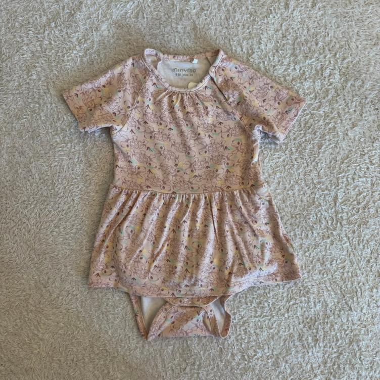 Pre Loved Bodykleid von Minymo I Rosa I Gr. 74