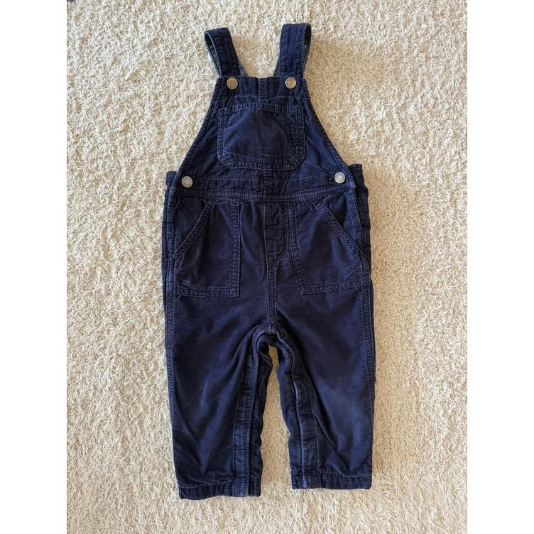 Pre Loved Gefütterte Cord-Latzhose von GAP I Navyblau I Gr. 12–18M