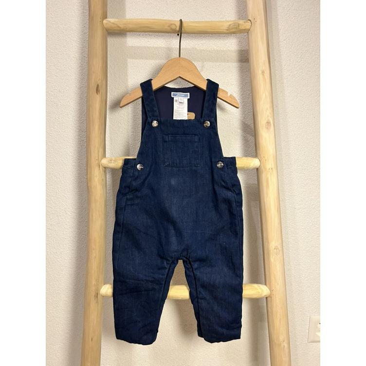 Pre-Loved Latzhose von Jacadi | Dunkel Jeans | Grösse: 74
