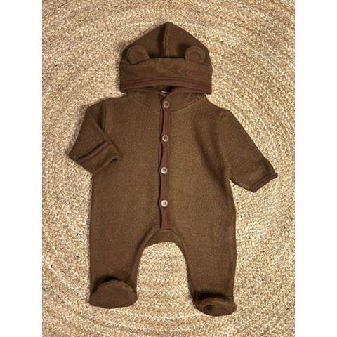 Pre-Loved Wollwalk-Overall von Fixoni | Braun | Grösse: 50/56