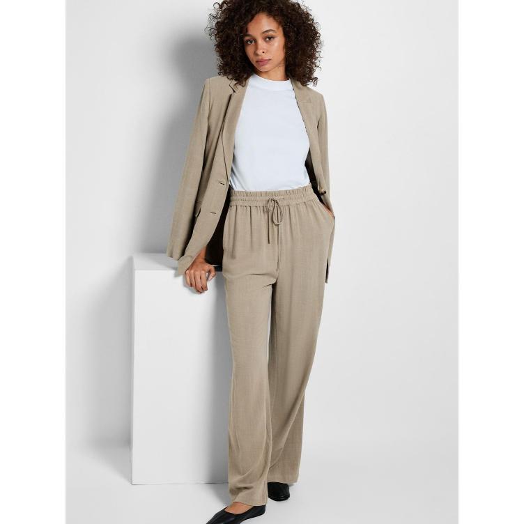 Damen Hose aus Viscose und Leinen - SELECTED