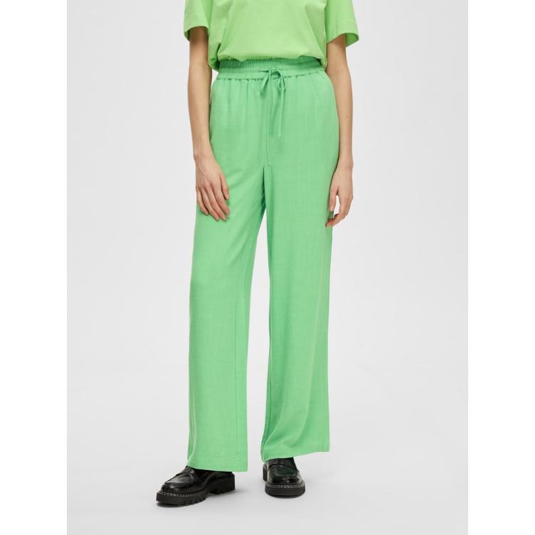 SALE I Damen Hose aus Viscose und Leinen - SELECTED