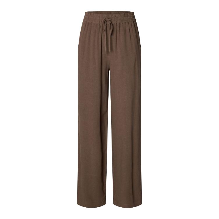 SALE I Selected Femme – Hose aus LENZING™ ECOVERO™ Viskose & Leinen (High Waist) im Regular Fit