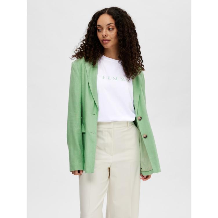 Damen Blazer aus Viscose und Leinen - SELECTED