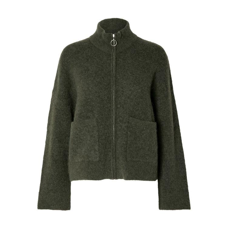 Damen Strickjacke mit Reißverschluss - SELECTED