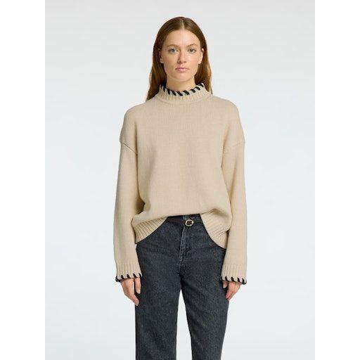 Damen Pullover aus 90% Baumwolle und 10% Wolle - SELECTED - 0