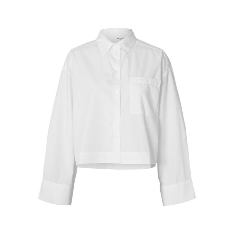 Damen Cropped Hemd - SELECTED