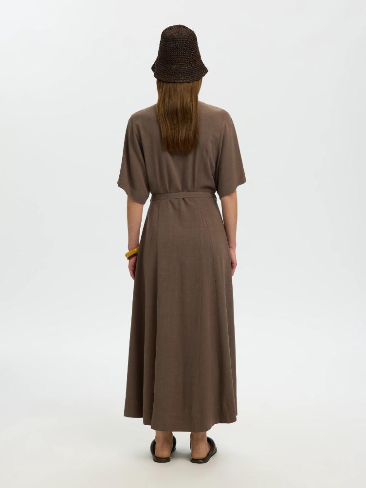 Selected Femme Kleid Viva – Chocolate Chip - 1