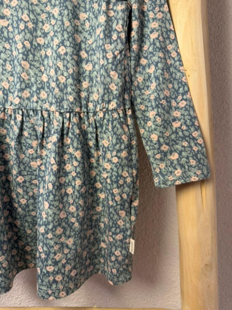 Pre-Loved Kleid von Minymo mit Blumenprint I Grösse 74 - 3