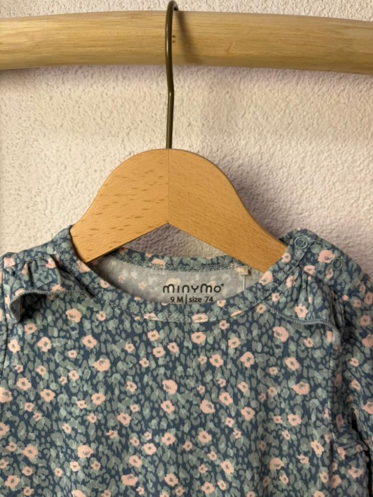 Pre-Loved Kleid von Minymo mit Blumenprint I Grösse 74 - 1