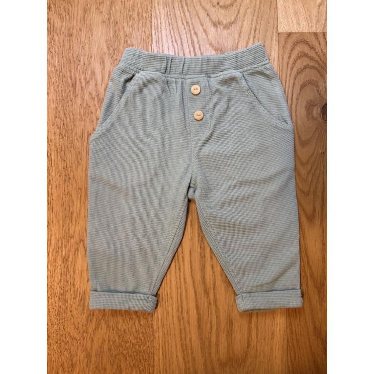 Pre-Loved Waffelstruktur Babyhose von ALANA I Grün I Grösse 62