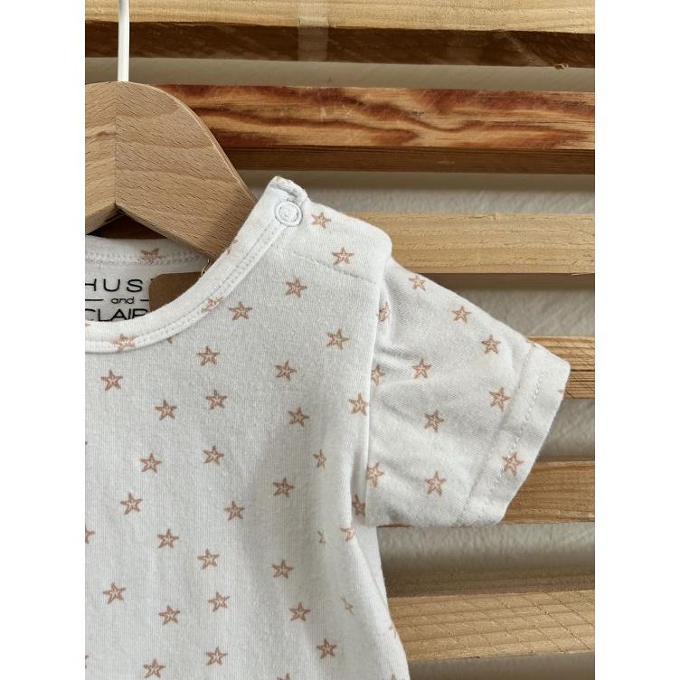 Pre-Loved Body von Hust & Claire | Weiss mit Sternen-Print | Grösse: 62