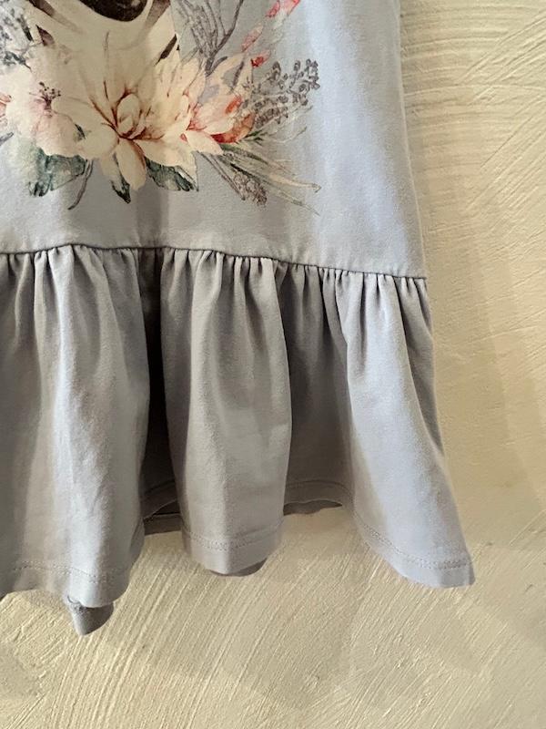 Pre-Loved Jersey-Kleid `Domino` von Hust & Claire | Farbe: Zen Blue | Grösse: 104 - 2