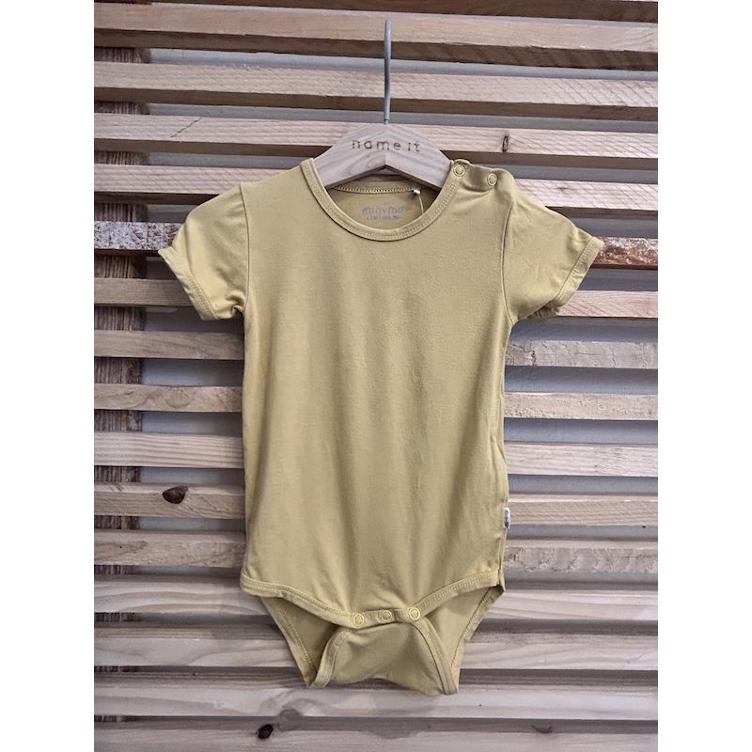 Pre-Loved Kurzarm-Body von Minymo | Grösse: 80