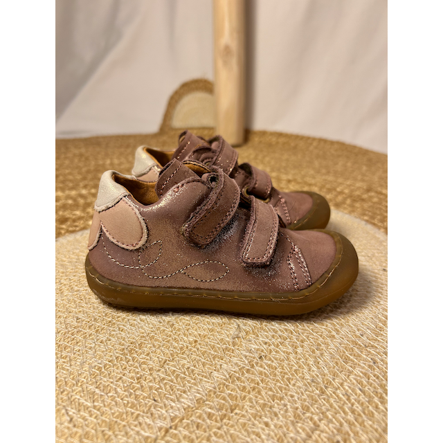 Pre Loved Froddo Lederschuhe mit Glitzer & Blumen-Detail I Gr. 22 - 0