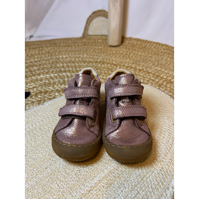 Pre Loved Froddo Lederschuhe mit Glitzer & Blumen-Detail I Gr. 22