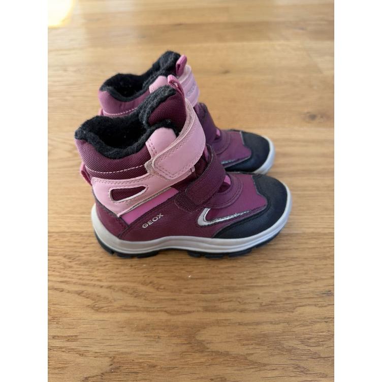 Pre-Loved Geox Winterstiefel „B Flanfil Girl B ABX“ I Burgundy Pink I Gr. 25