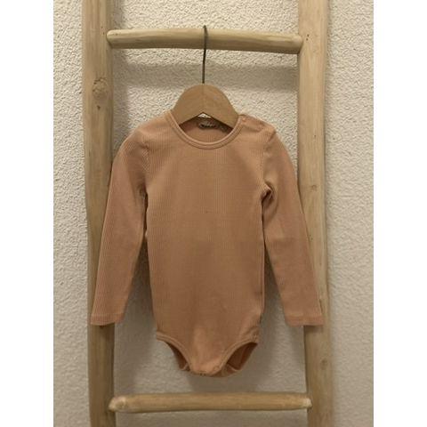 Pre-Loved Gerippter Body von Wheat | Rose| Grösse:86