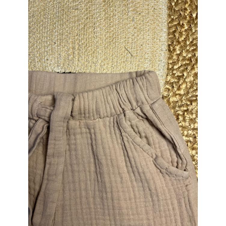 Pre‑Loved Musselin-Shorts von Nixnut | Farbe: Rosé | Grösse: 92