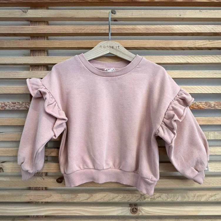 Pre Loved Sweatshirt von Lil` Atelier I Hellrosa I Gr. 92