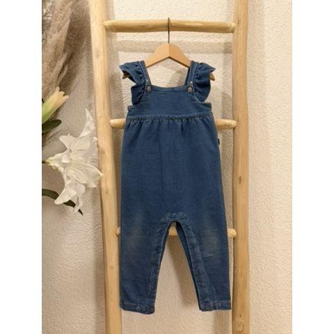 *Pre-Loved Latzhose in Denim-Optik von Name It | Medium Blue Denim | Grösse: 74