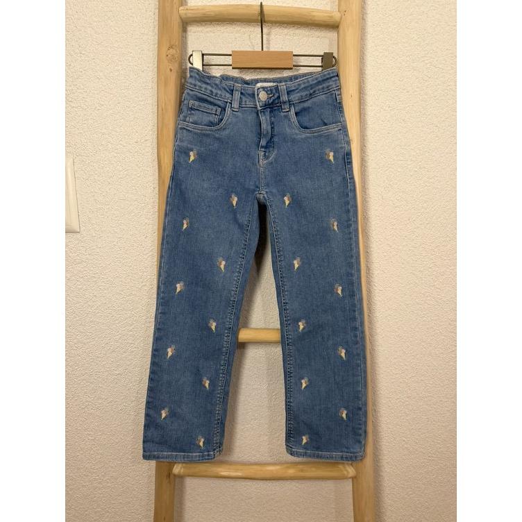 Pre-Loved Jeans mit Stickerei Name it I Medium Blau I Grösse 122