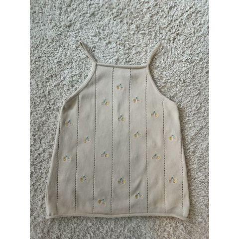 Pre-Loved Top von WHEAT | Strick mit Stickerei | Grösse: 140